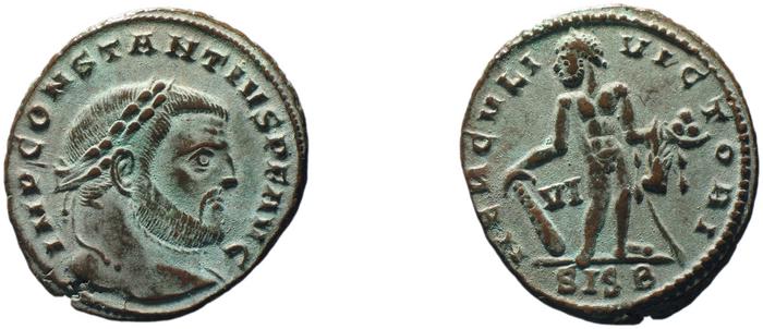RIC VI Siscia 165a, реверс, bm