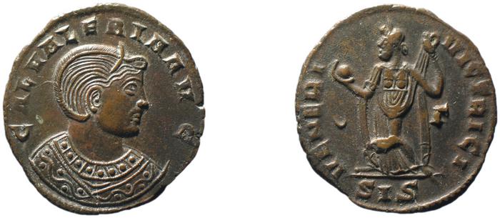RIC VI Siscia 211, реверс, bm