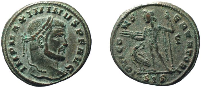 RIC VI Siscia 222b, реверс, bm