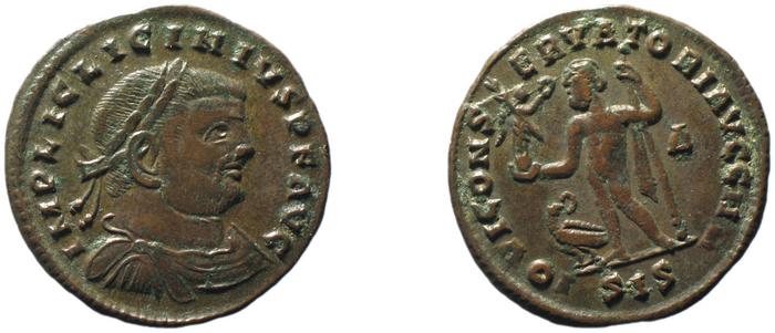 RIC VI Siscia 232a, реверс, bm