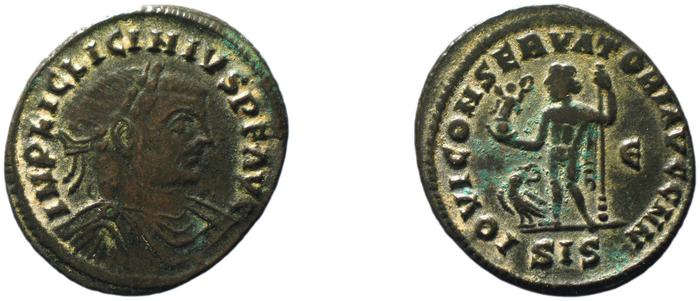 RIC VI Siscia 232a, реверс, bm