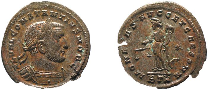 RIC VI Treveri 445, реверс, bm