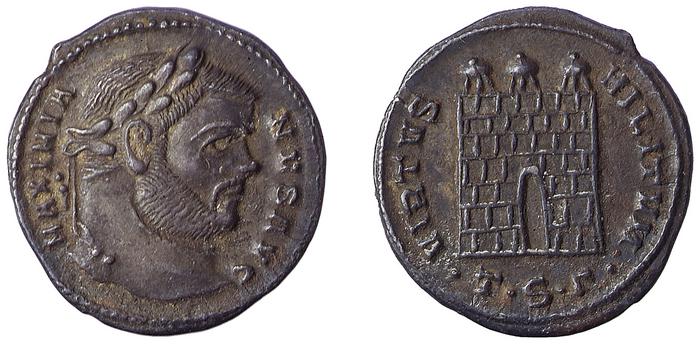 RIC VI Thessalonica 15b, реверс, bm
