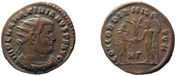 RIC VI Heraclea 14, реверс, bm