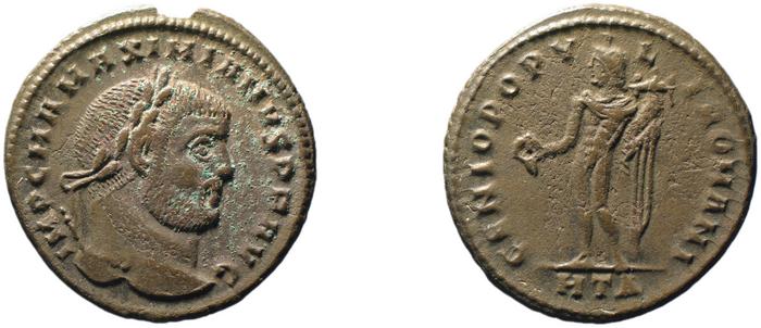 RIC VI Heraclea 17b, реверс, bm