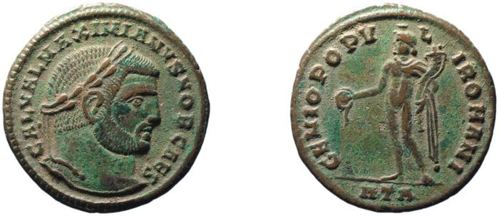 RIC VI Heraclea 18b, реверс, bm