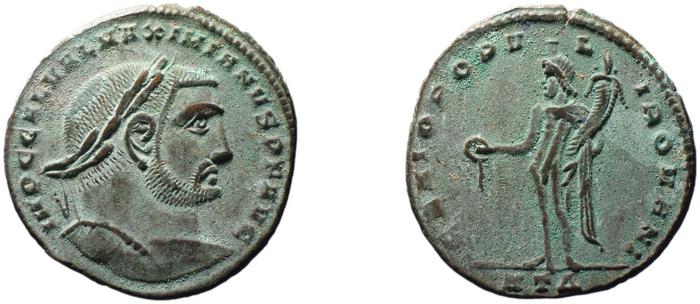 RIC VI Heraclea 24b, реверс, bm