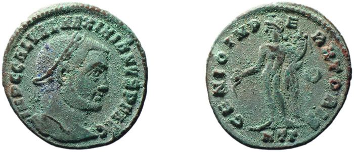 RIC VI Heraclea 53a, реверс, bm