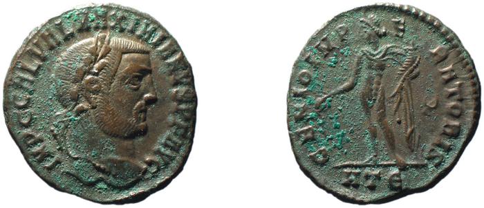 RIC VI Heraclea 53a, реверс, bm