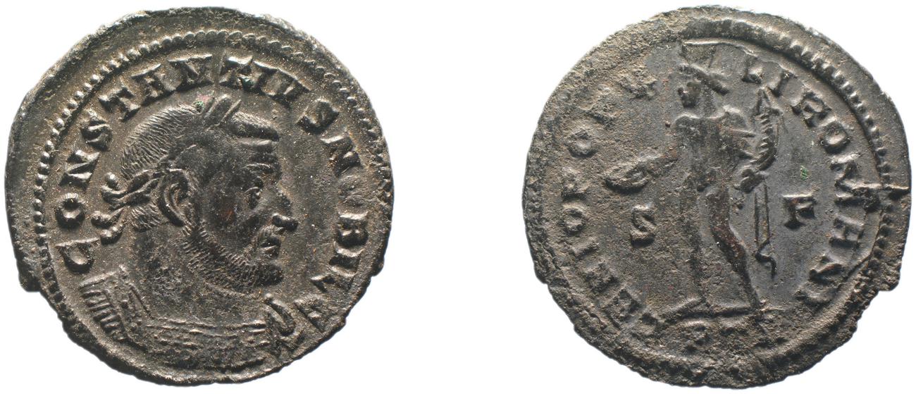 RIC VI Treveri 595a, аверс, bm