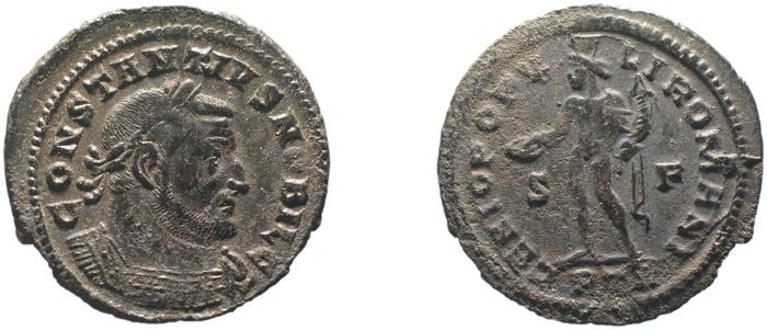 RIC VI Treveri 595a, реверс, bm