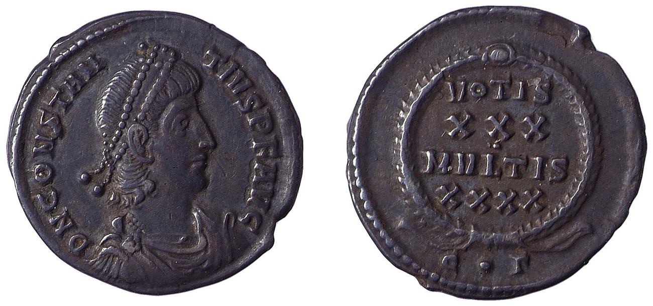 RIC VII Constantinople 102, аверс, bm