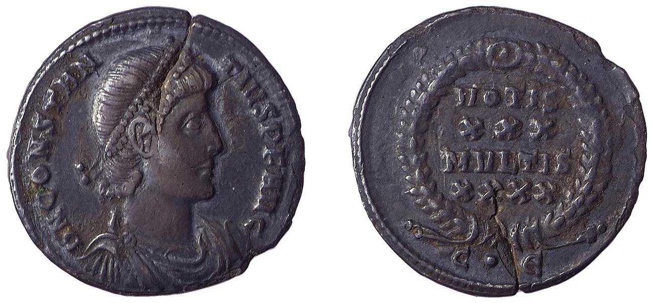 RIC VII Constantinople 102, аверс, bm
