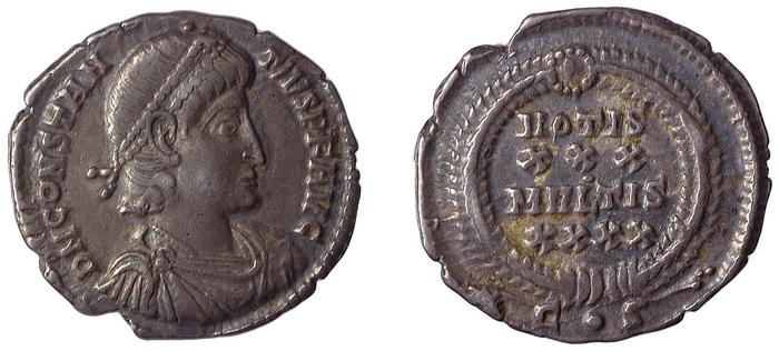 RIC VII Constantinople 102, реверс, bm