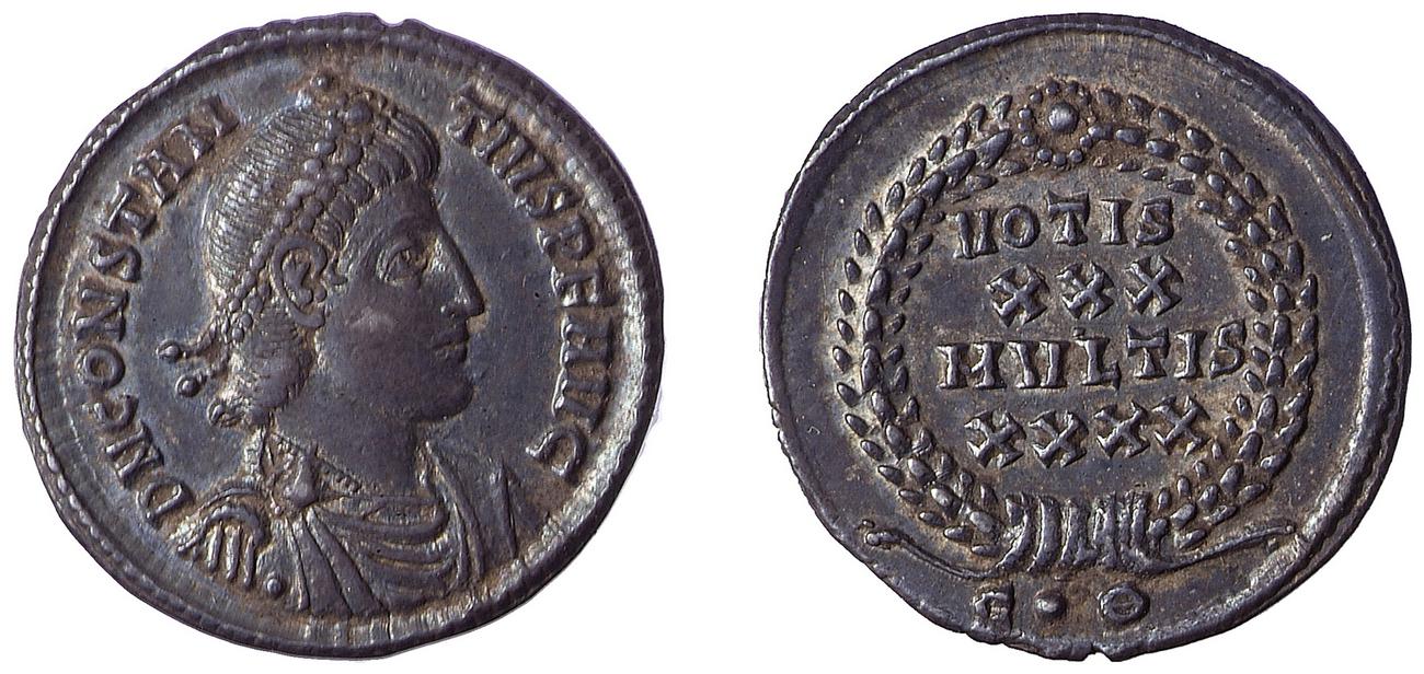 RIC VII Constantinople 102, аверс, bm