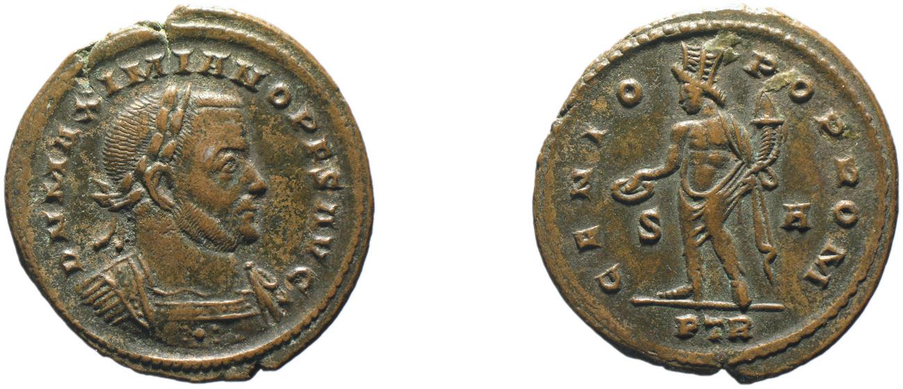 RIC VI Treveri 721, аверс, Британский музей