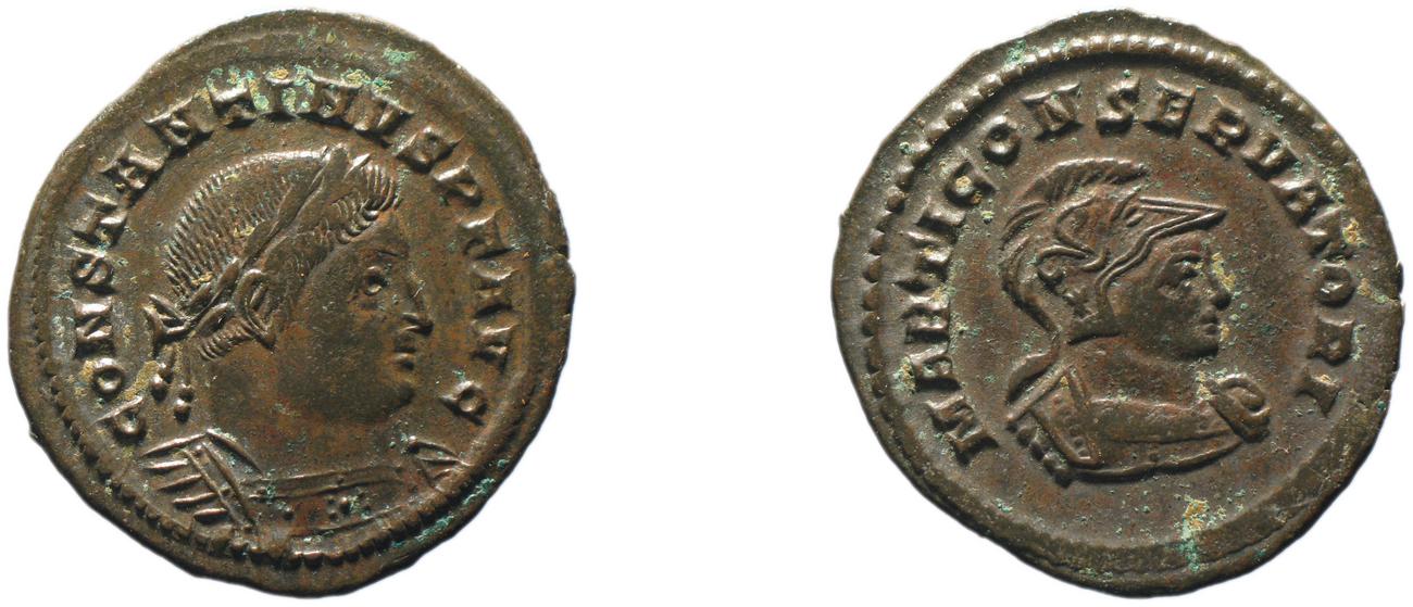 RIC VI Treveri 884, аверс, bm