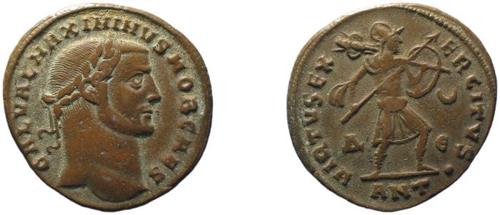 RIC VI Antioch 100, реверс, bm