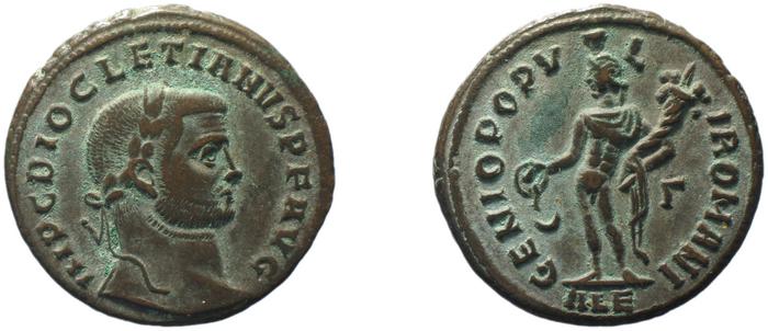 RIC VI Alexandria 16a, реверс, bm