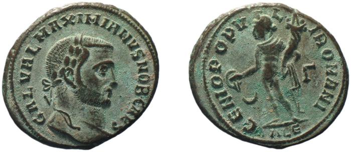 RIC VI Alexandria 17b, реверс, bm