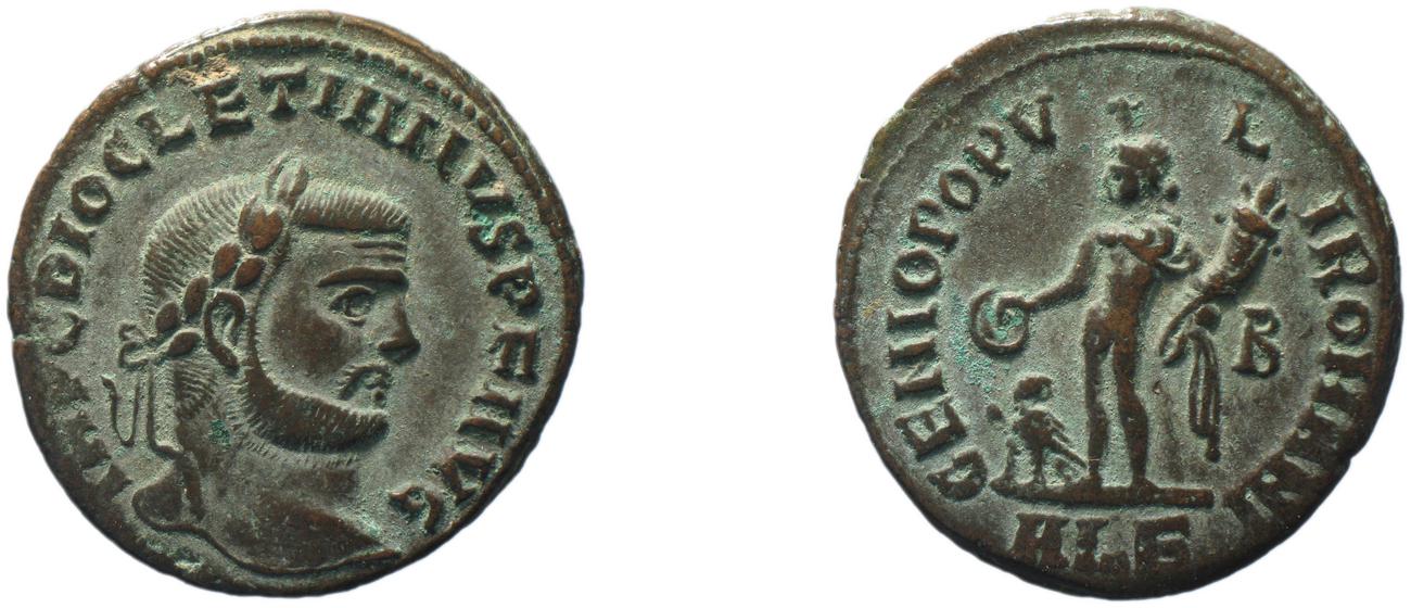 RIC VI Alexandria 18a, аверс, bm