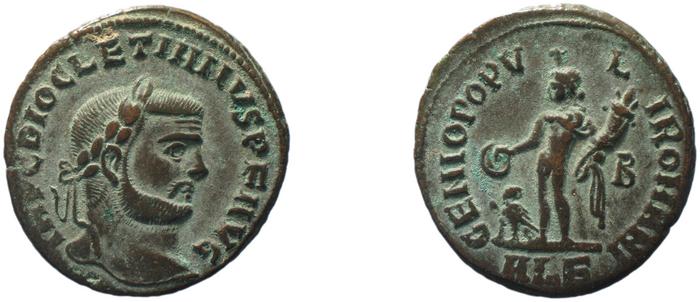 RIC VI Alexandria 18a, реверс, bm