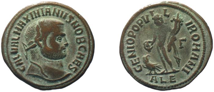 RIC VI Alexandria 21b, реверс, bm