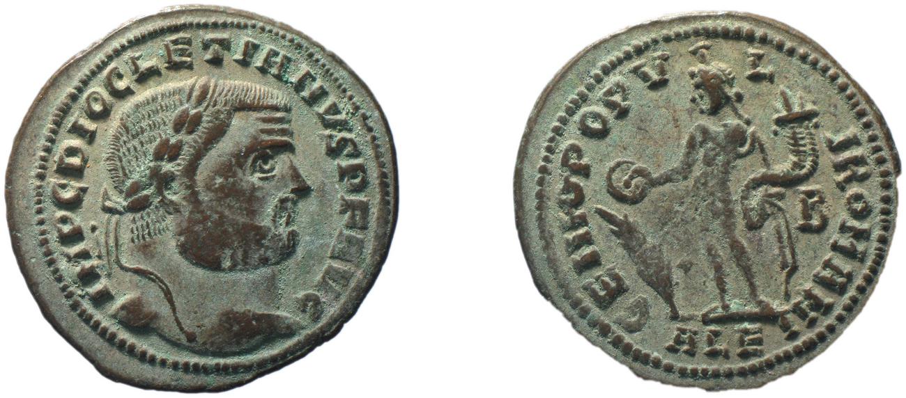 RIC VI Alexandria 28a, аверс, bm