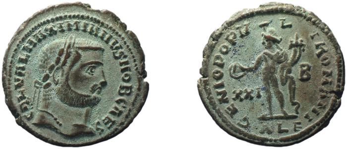 RIC VI Alexandria 31b, реверс, bm