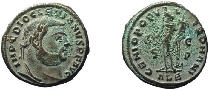 RIC VI Alexandria 34a, реверс, bm