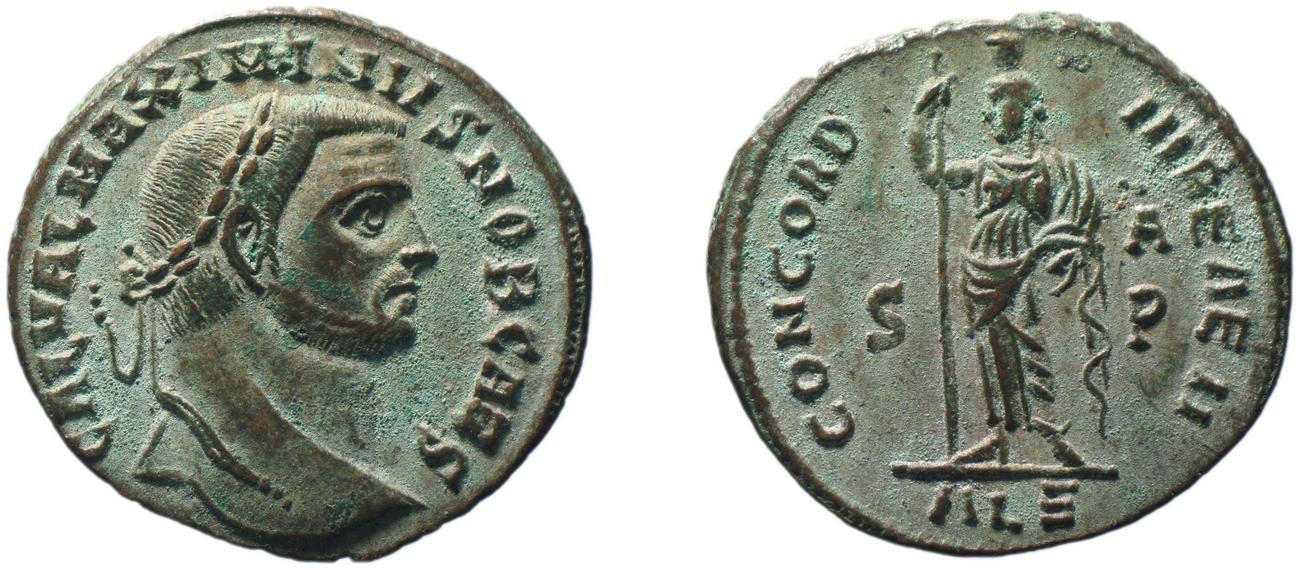 RIC VI Alexandria 52, аверс, bm