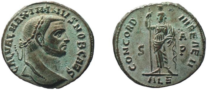 RIC VI Alexandria 52, реверс, bm