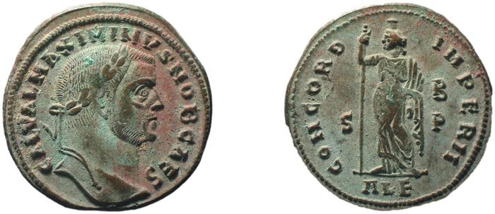 RIC VI Alexandria 52, реверс, bm
