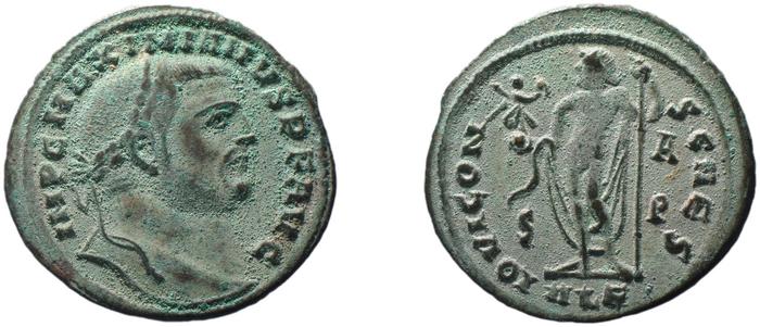 RIC VI Alexandria 54, реверс, bm