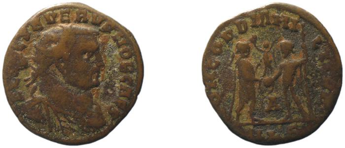 RIC VI Alexandria 60a, реверс, bm