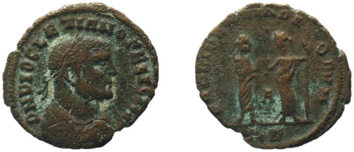 RIC VI Alexandria 91a, реверс, bm