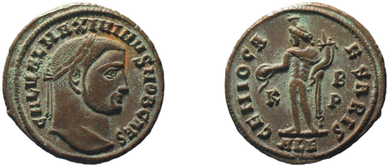 RIC VI Alexandria 100a, аверс, bm