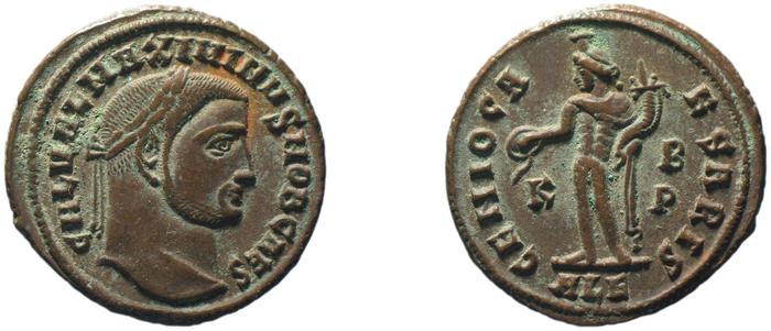 RIC VI Alexandria 100a, реверс, bm