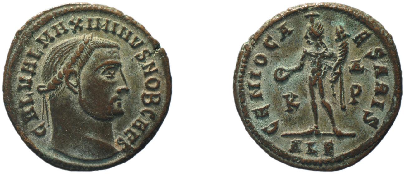 RIC VI Alexandria 100a, аверс, bm