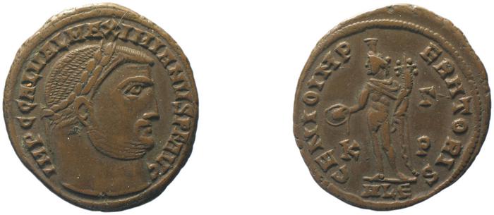 RIC VI Alexandria 107a, реверс, bm