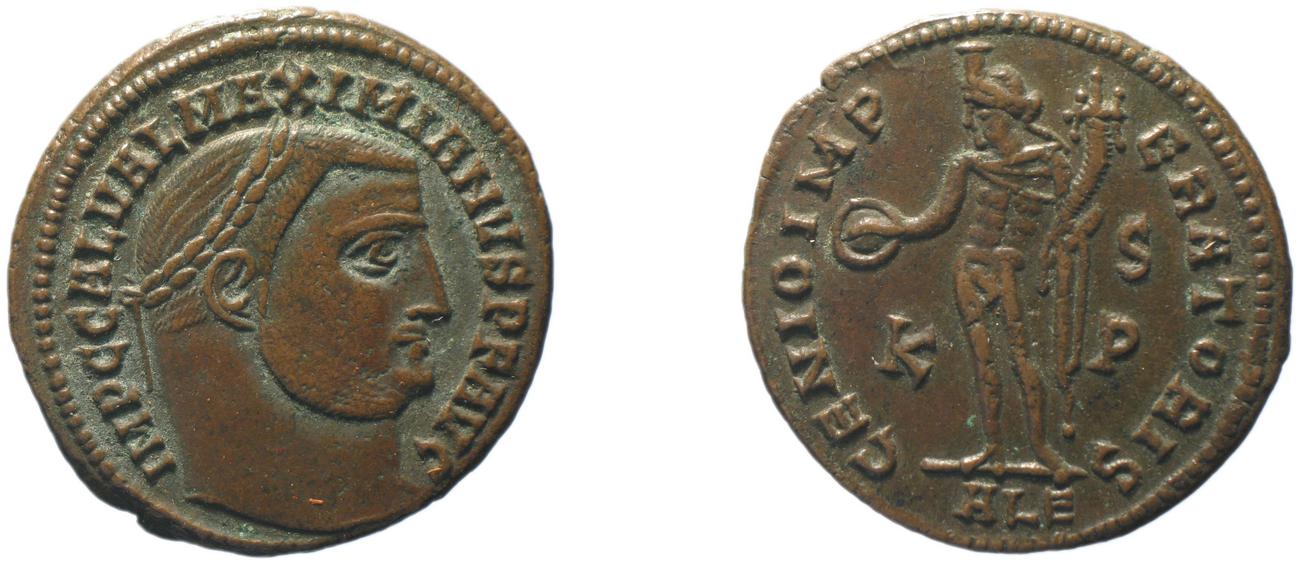 RIC VI Alexandria 107a, аверс, bm
