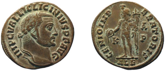 RIC VI Alexandria 107b, реверс, bm