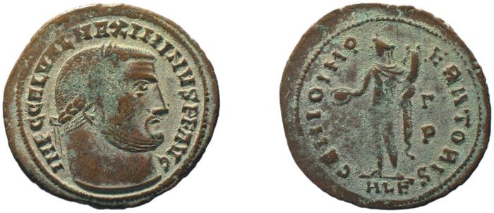 RIC VI Alexandria 107c, реверс, bm