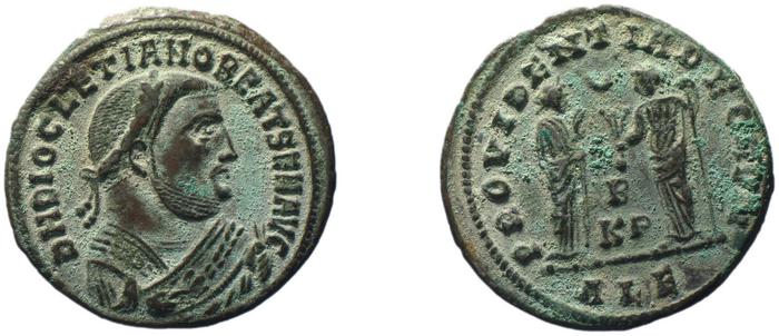 RIC VI Alexandria 128, реверс, bm