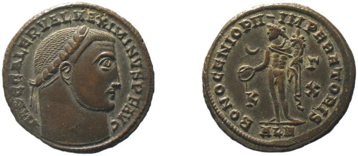 RIC VI Alexandria 144b, реверс, bm