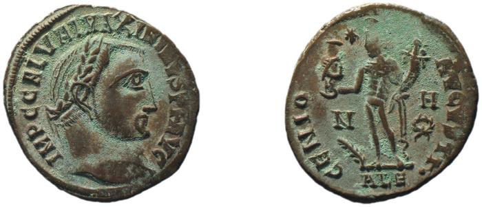 RIC VI Alexandria 162b, реверс, bm