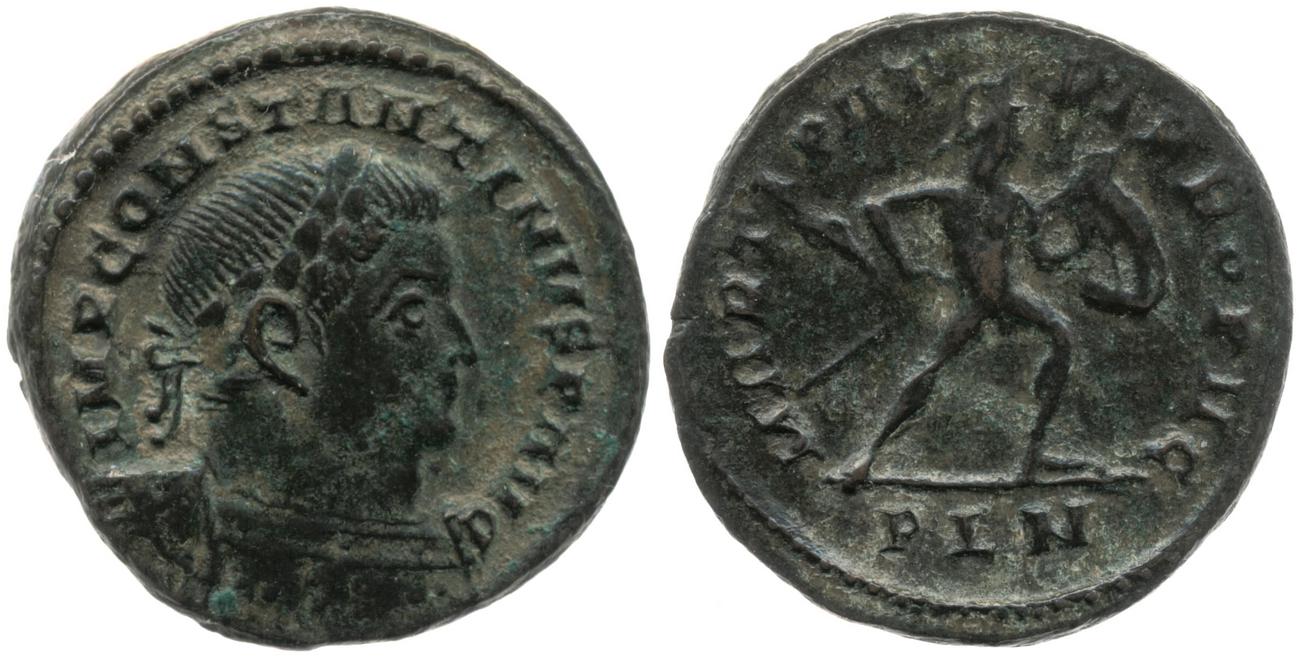RIC VI Londinium 109, аверс, Британский музей