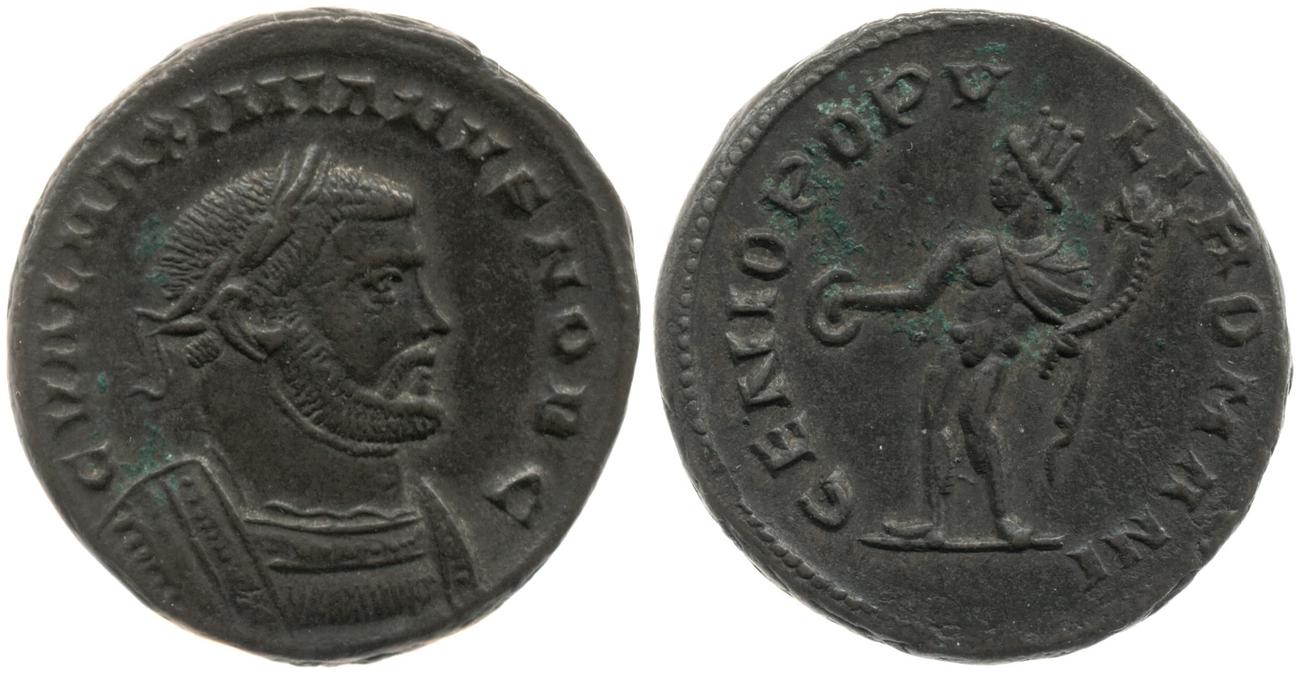 RIC VI Londinium 14b, аверс, Британский музей
