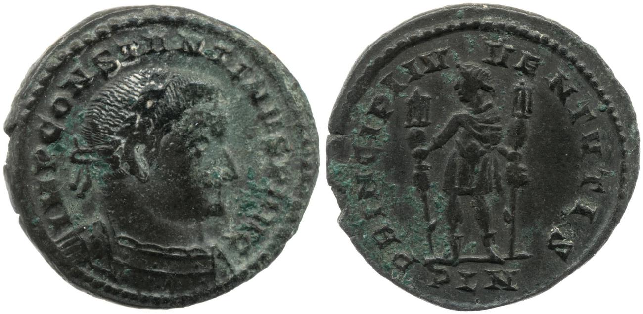RIC VI Londinium 112, аверс, Британский музей