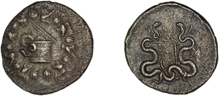 реверс Smyrna Milne 1927 Period X cistophori